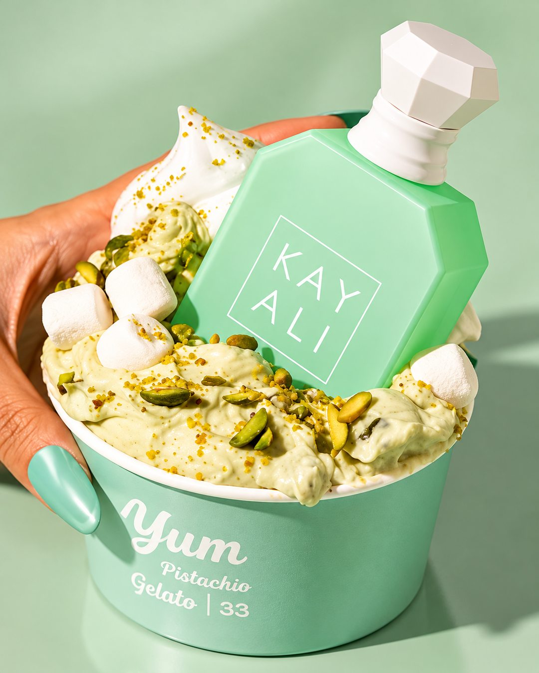 Huda Kayali Beauty Yum Pistachio Gelato | 33 Eau De Parfum Intense Full Size (1.7 fl oz / 50 ml) — 2 of 3
